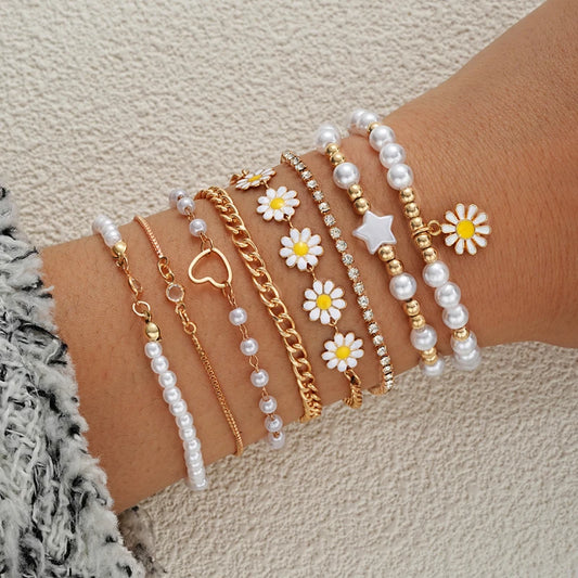 Vintage Daisy Flower, Bohemian