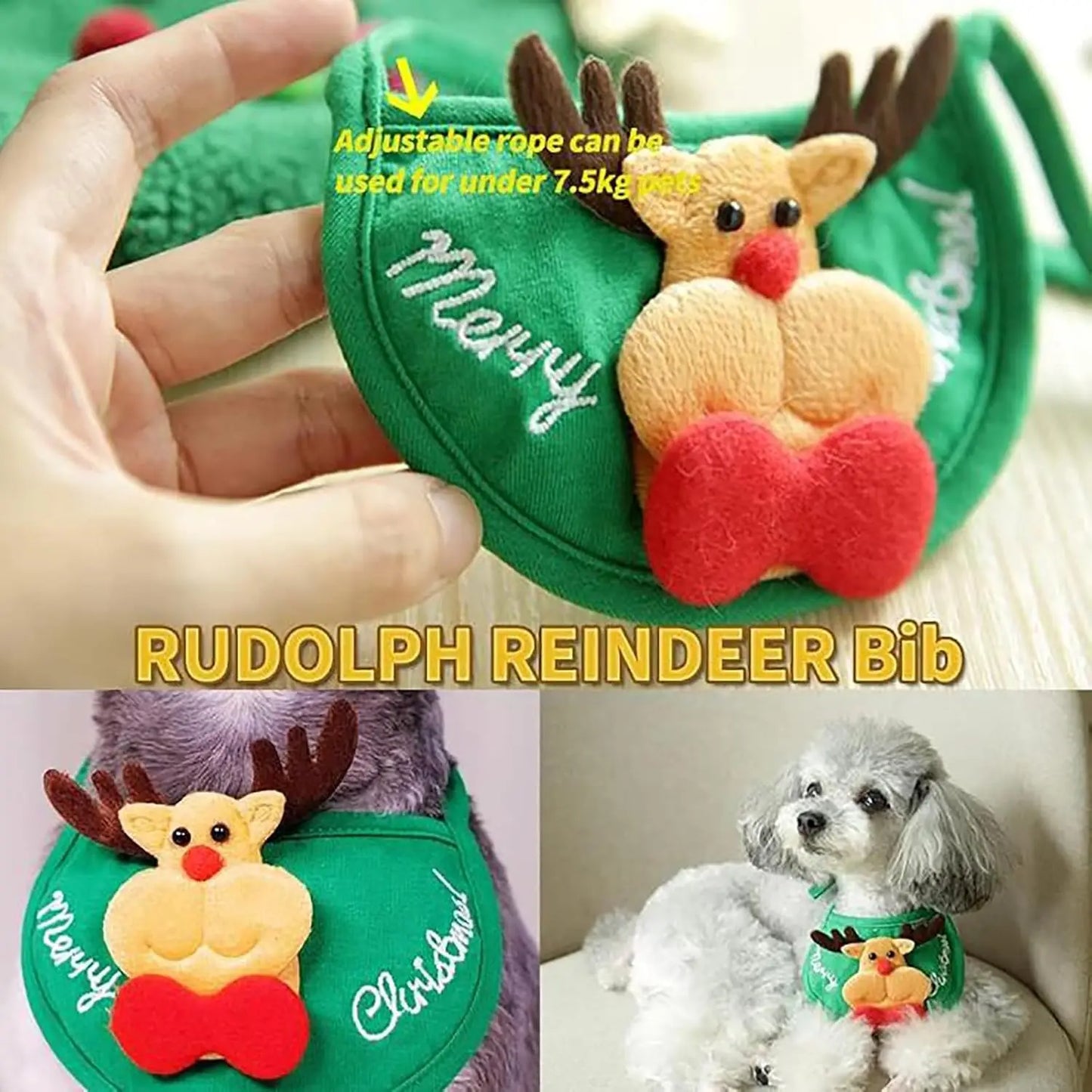 Christmas Tree Pom-Pom Hat, Dog Santa Hat.