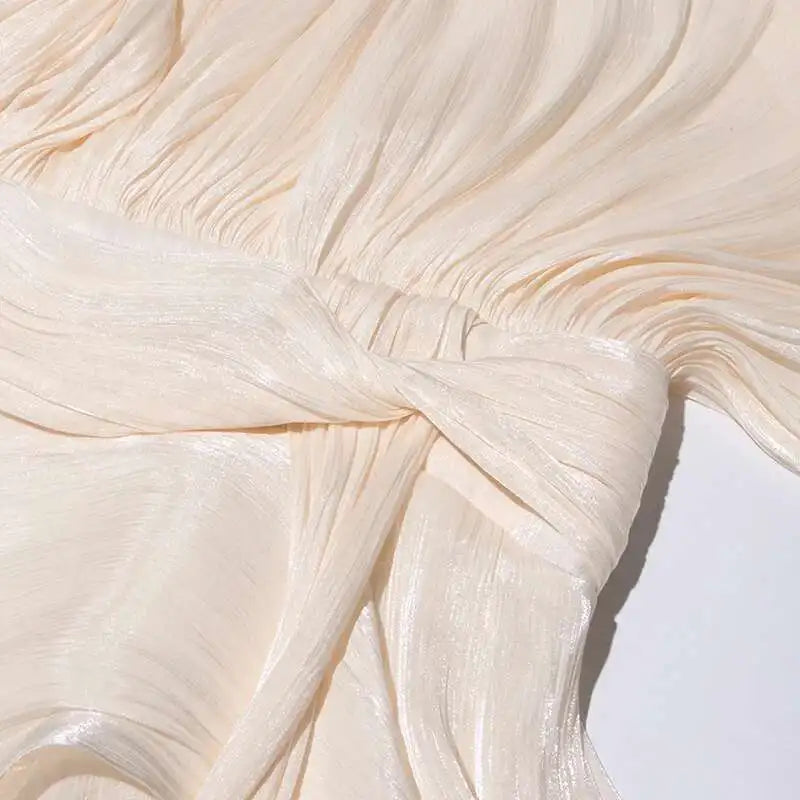 TWOTWINSTYLE Solid Blouse Mini Dresses For Women V Neck Long Sleeve Spliced Lace Up.